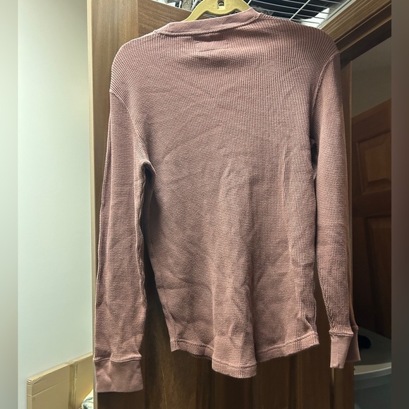 Abercrombie & Fitch Taupe Waffle Knit Top - Picture 2 of 3